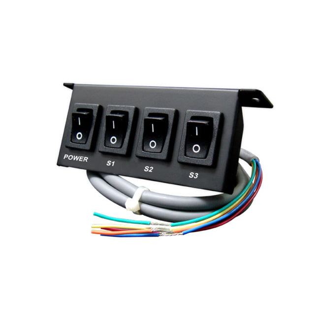 MULTI PURPOSE SWITCH PANEL - 3 ON/OFF, 1 MOMENTARY.