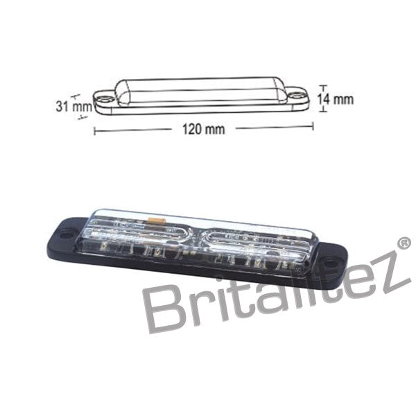 Strobe Warning Light GRZ6 SERIES 5W  (R65, R10) AMBER