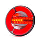 WAŚ 1129DD Round Rear Lamp Cluster. DYNAMIC INDICATOR 12V 24V