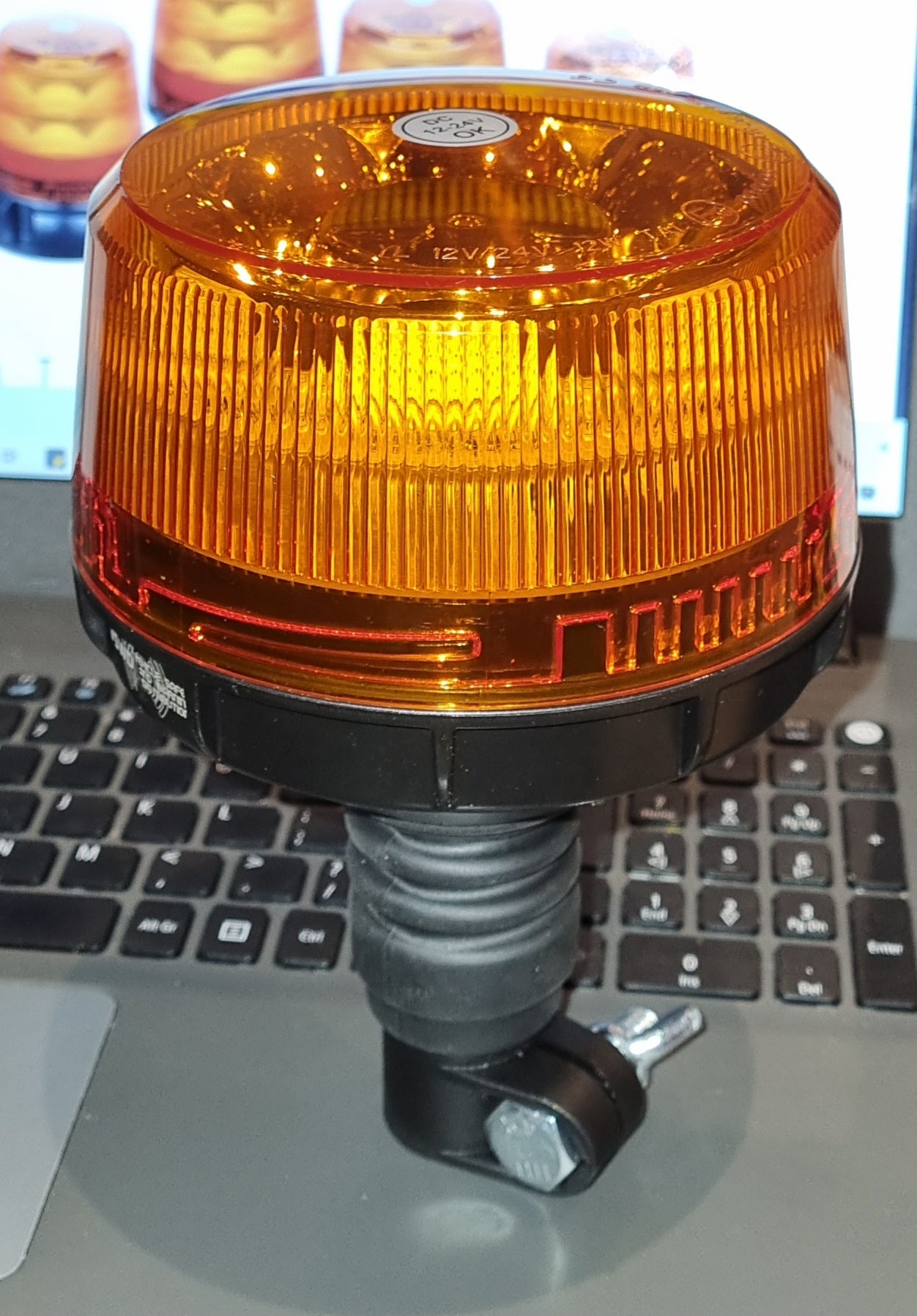 Beacon Amber LED Flexi Din Base