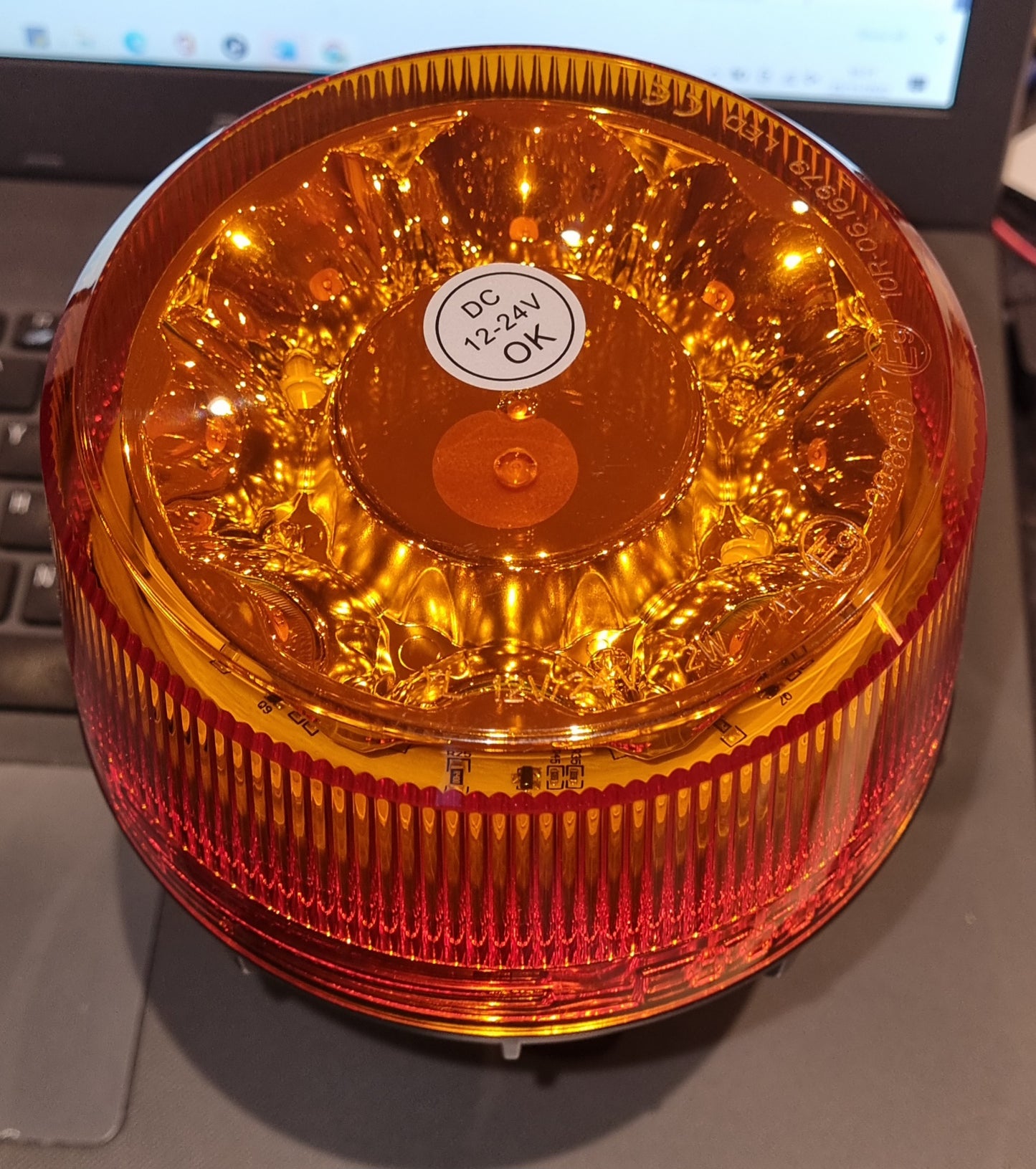 Beacon Amber LED Flexi Din Base