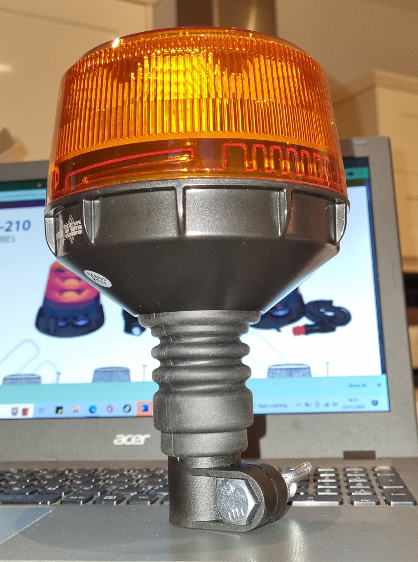 Beacon Amber LED Flexi Din Base